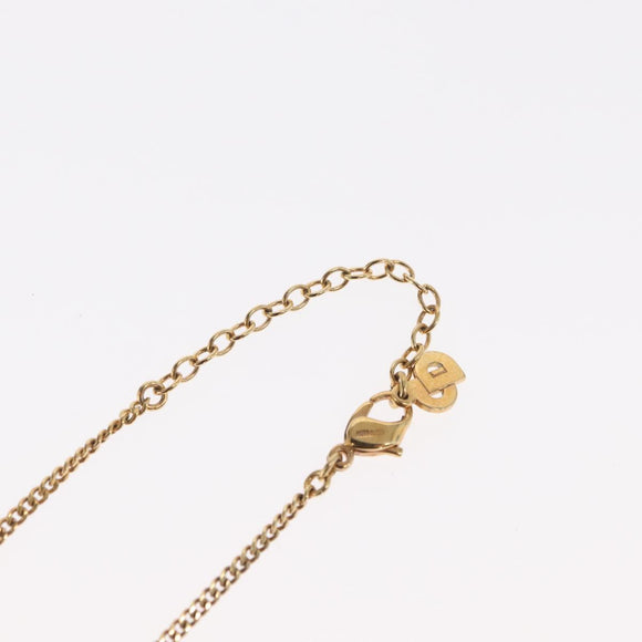 Christian Dior Necklace metal Gold Tone Auth 160258
