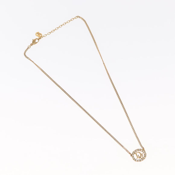 Christian Dior Necklace metal Gold Tone Auth 160258