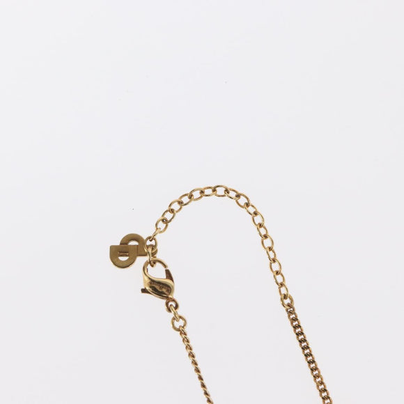 Christian Dior Necklace metal Gold Tone Auth 160258