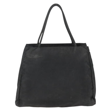 PRADA Tote Bag Nylon Black Silver Auth 160264 - 0