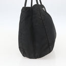 PRADA Tote Bag Nylon Black Silver Auth 160264-3