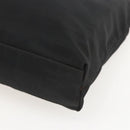 PRADA Tote Bag Nylon Black Silver Auth 160267-12