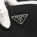 PRADA Tote Bag Nylon Black Silver Auth 160267-14