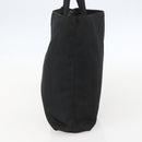 PRADA Tote Bag Nylon Black Silver Auth 160267-5