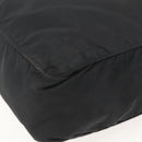 PRADA Tote Bag Nylon Zwart Zilver Auth 160269-16