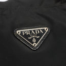 PRADA Tote Bag Nylon Zwart Zilver Auth 160269-17