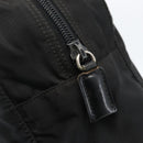 PRADA Tote Bag Nylon Zwart Zilver Auth 160269-18