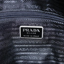PRADA Tote Bag Nylon Zwart Zilver Auth 160269-19