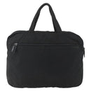 PRADA Tote Bag Nylon Zwart Zilver Auth 160269-2