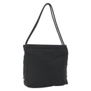 PRADA Tote Bag Nylon Black Silver Auth 160270-1