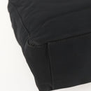 PRADA Tote Bag Nylon Black Silver Auth 160270-15