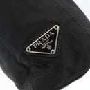 PRADA Tote Bag Nylon Black Silver Auth 160270-18