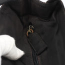 PRADA Tote Bag Nylon Black Silver Auth 160270-9