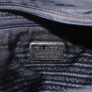PRADA Tote Bag Nylon Black Silver Auth 160270-19