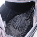 PRADA Tote Bag Nylon Black Silver Auth 160270-10