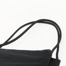 PRADA Tote Bag Nylon Black Silver Auth 160270-8