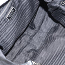 PRADA Tote Bag Nylon Leather Black Silver Auth 160271-10