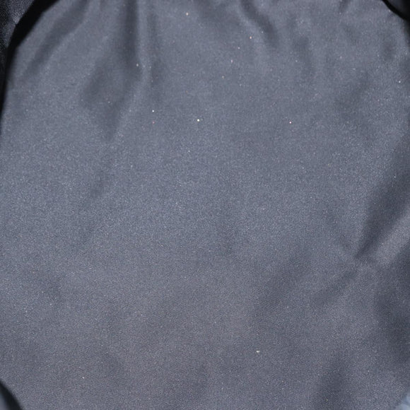 PRADA Tote Bag Nylon Black Silver Auth 160272