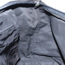 PRADA Tote Bag Nylon Black Silver Auth 160272-19