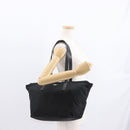 PRADA Tote Bag Nylon Black Silver Auth 160272-24
