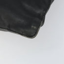 LOEWE Anagram Hand Bag Leather Black Gold Auth 160275-15