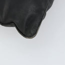 LOEWE Anagram Hand Bag Leather Black Gold Auth 160275-16