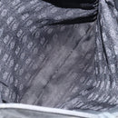 LOEWE Anagram Hand Bag Leather Black Gold Auth 160275-11