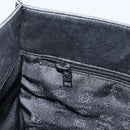 LOEWE Anagram Hand Bag Leather Black Gold Auth 160275-19