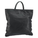 LOEWE Anagram Hand Bag Leather Black Gold Auth 160275-1