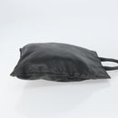 LOEWE Anagram Hand Bag Leather Black Gold Auth 160275-3