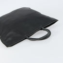 LOEWE Anagram Hand Bag Leather Black Gold Auth 160275-6