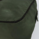 PRADA Hand Bag Nylon Green Auth 160276-9