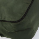 PRADA Hand Bag Nylon Green Auth 160276-11