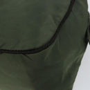 PRADA Hand Bag Nylon Green Auth 160276-12