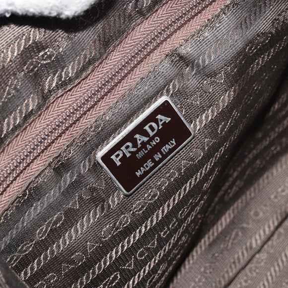 PRADA Hand Bag Nylon Green Auth 160276