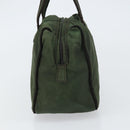 PRADA Hand Bag Nylon Green Auth 160276-3