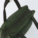 PRADA Hand Bag Nylon Green Auth 160276-6