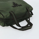 PRADA Hand Bag Nylon Green Auth 160276-7