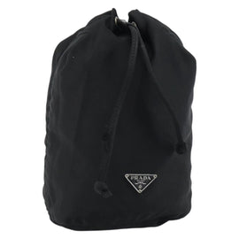PRADA Purse Pouch Nylon Black Auth 160277