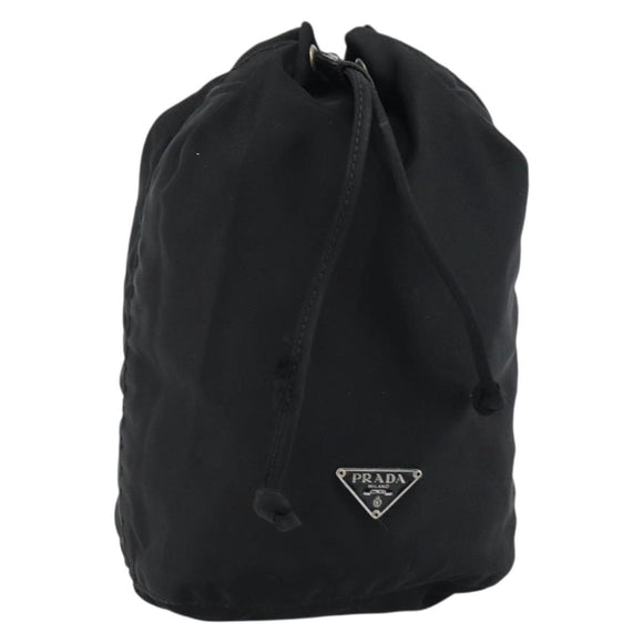 PRADA Purse Pouch Nylon Black Auth 160277
