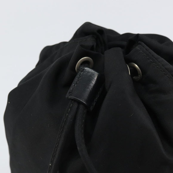 PRADA Purse Pouch Nylon Black Auth 160277