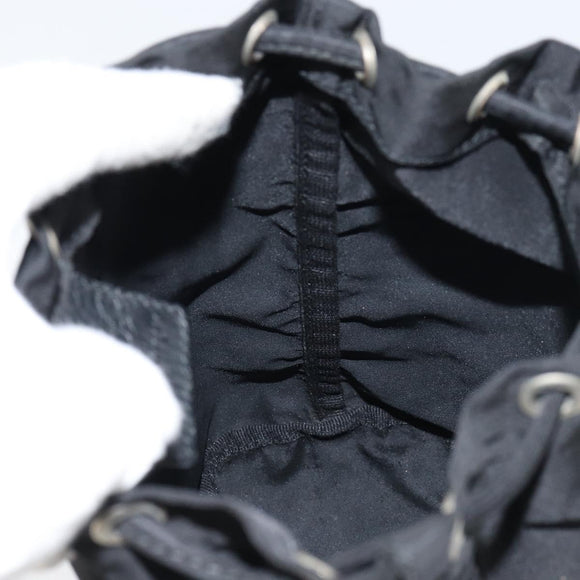 PRADA Purse Pouch Nylon Black Auth 160277