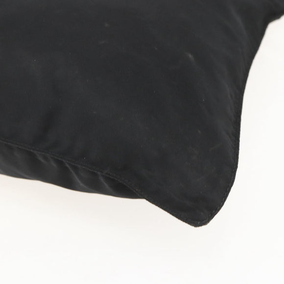 PRADA Shoulder Bag Nylon Black Silver Auth 160278