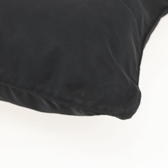 PRADA Shoulder Bag Nylon Black Silver Auth 160278