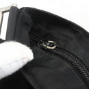 PRADA Shoulder Bag Nylon Black Silver Auth 160278-15