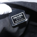 PRADA Shoulder Bag Nylon Black Silver Auth 160278-16
