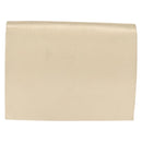SAINT LAURENT Clutch Bag Satin Beige Auth 160279-3