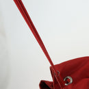 PRADA Backpack Nylon Red Silver Auth 160280-10