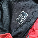 PRADA Backpack Nylon Red Silver Auth 160280-18