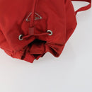 PRADA Backpack Nylon Red Silver Auth 160280-6